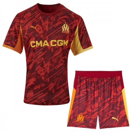 Maglia Olympique de Marseille Portiere Bambino 2025-26 Rossa